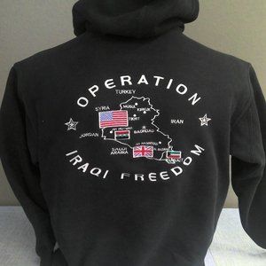 1st Armored Division Operation Iraqi Freedom Sweatshirt Hoodie Size Large